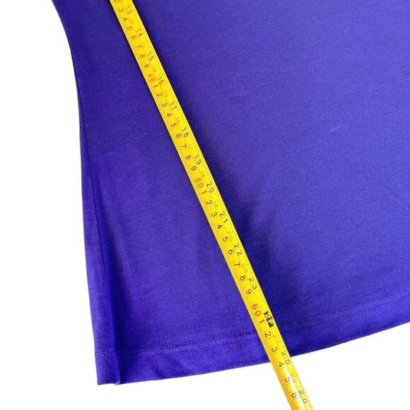 St. Emile Sleeveless Top Sz. 6 Purple Modal Cashmere Blend Ballet Neck Preppy - Picture 7 of 12